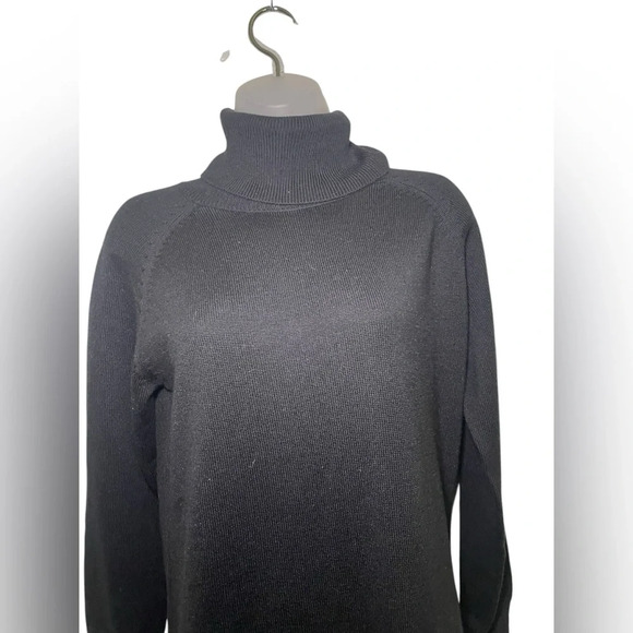 One Grey Day New NWT Black Merino Wool Blend Rossi Midi Dress Size XS - Picture 4 of 7